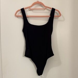 Babaton Black & Beige Bodysuit